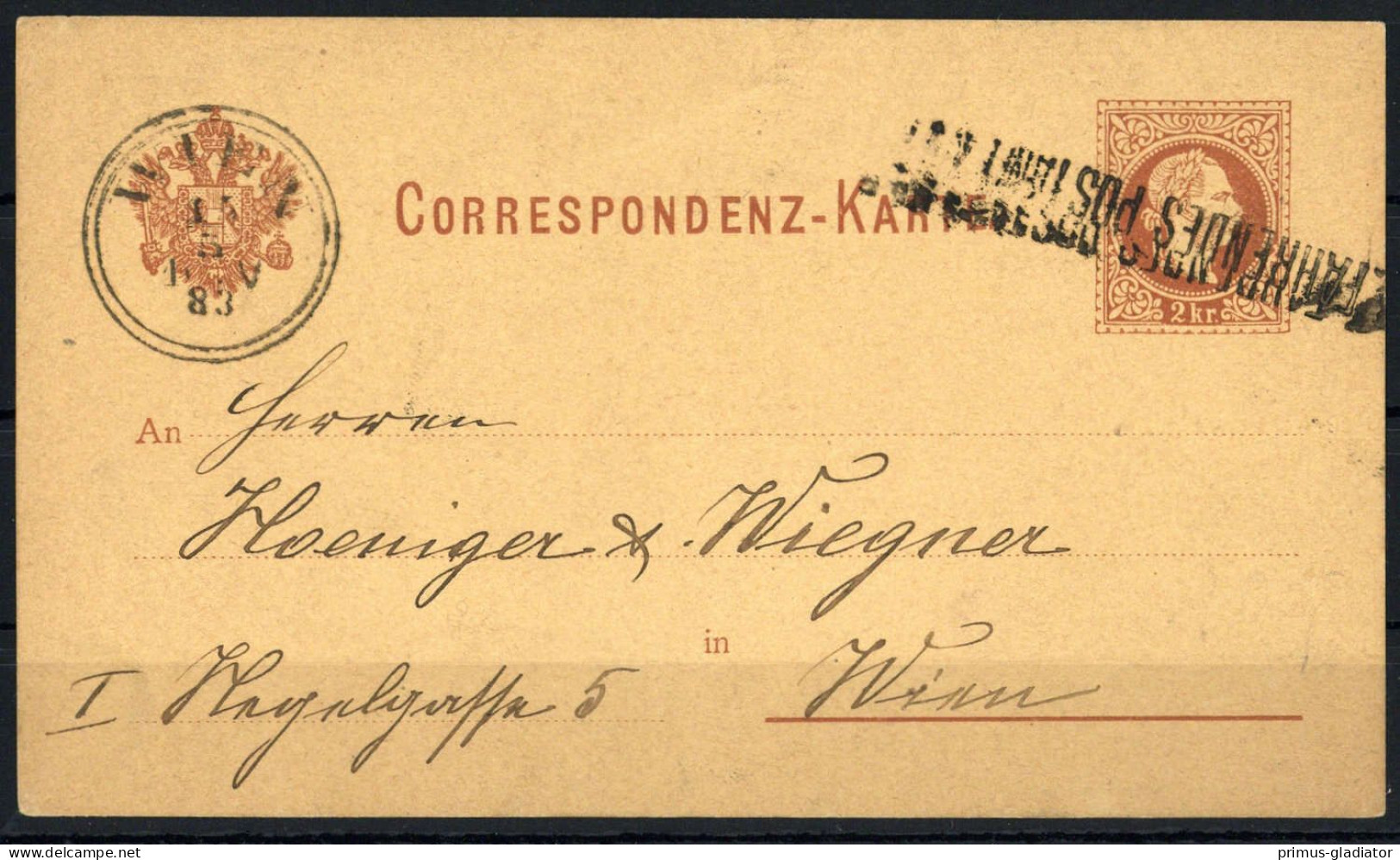 Österreich, P 25, Brief - Machine Postmarks