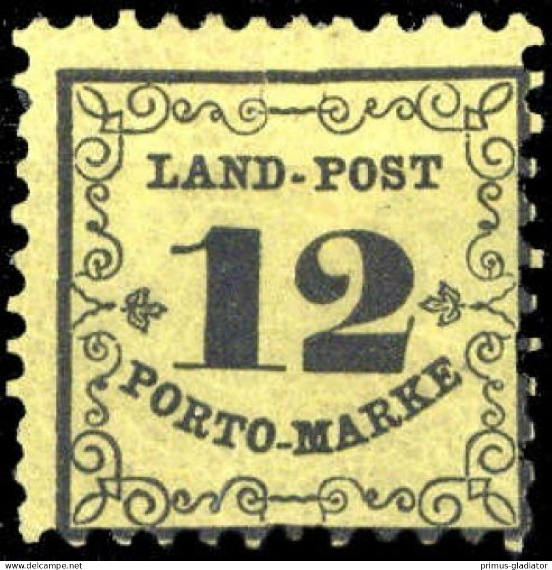 1862, Altdeutschland Baden Landpost, LP 3, * - Postfris