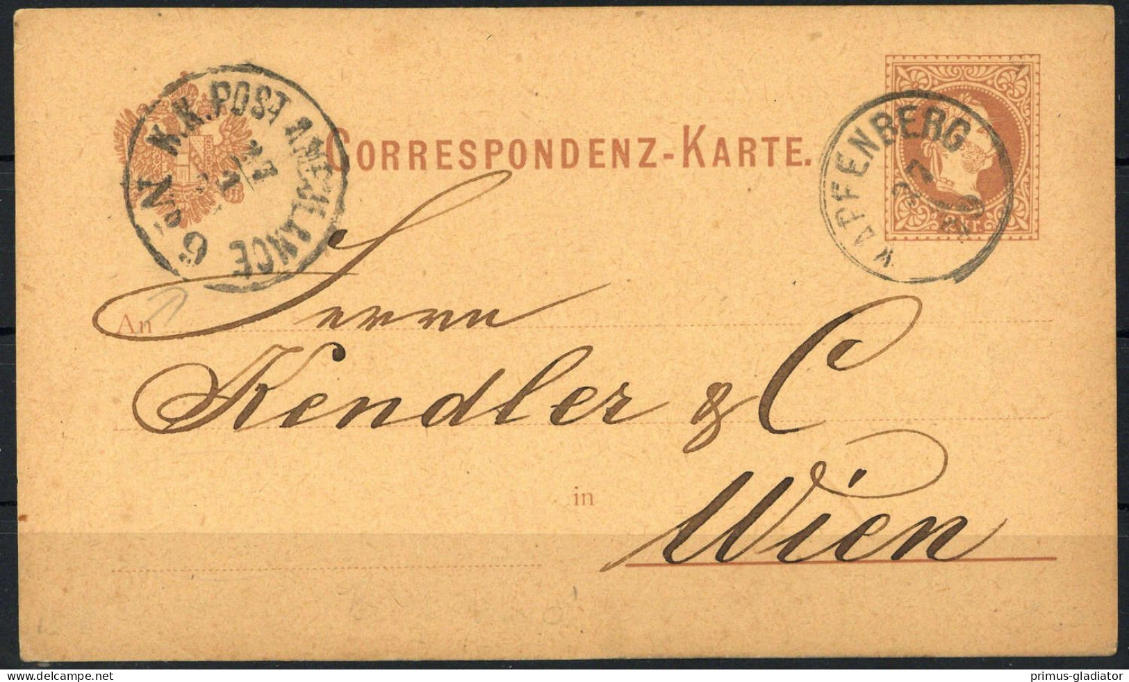 Österreich, P 25, Brief - Machine Postmarks