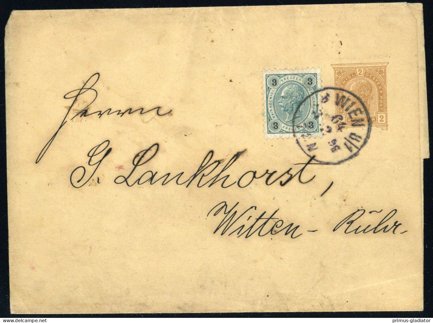 1892, Österreich, S 5, 52, Brief - Machine Postmarks