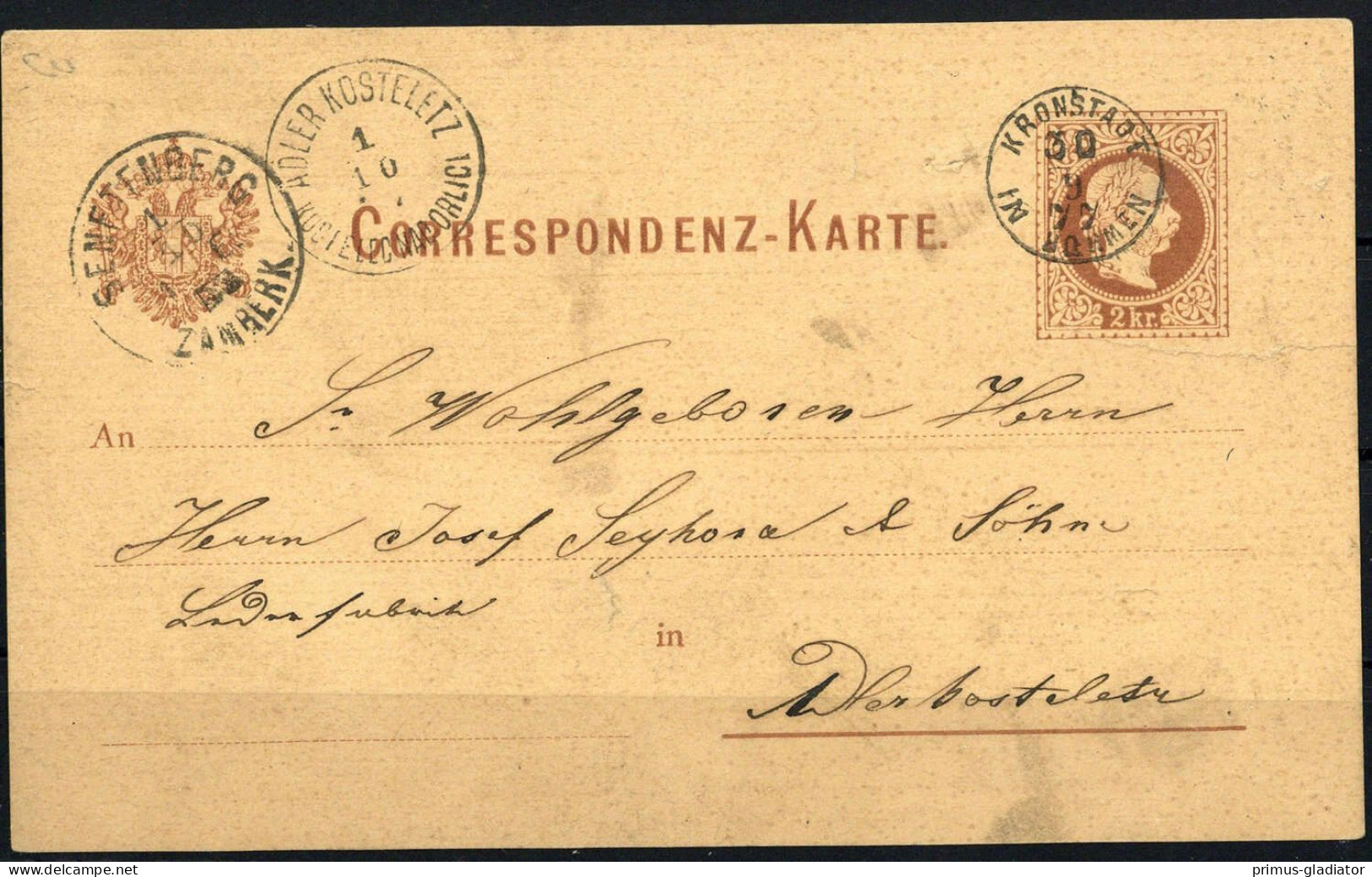 Österreich, P 25, Brief - Machine Postmarks