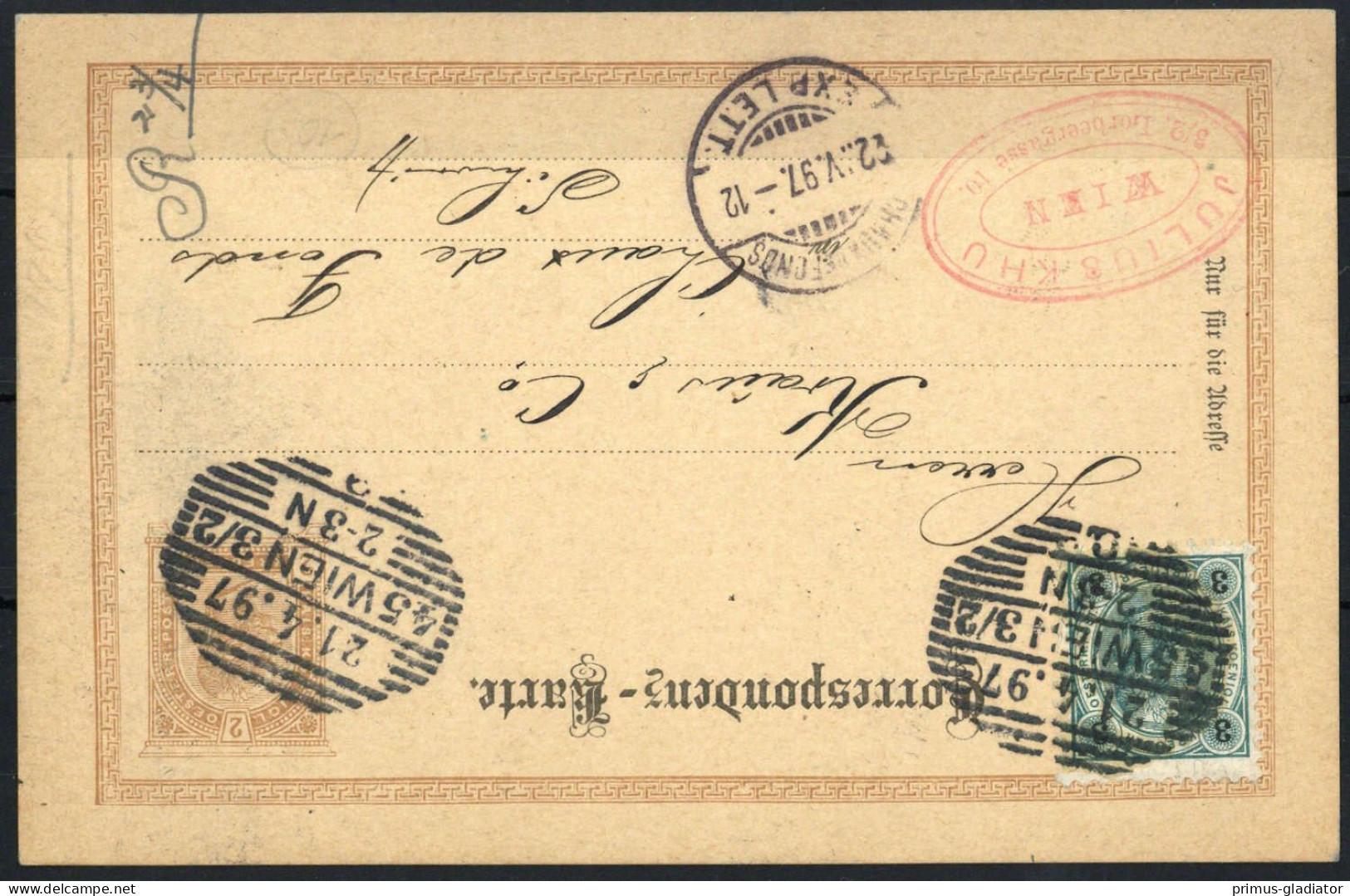 Österreich, P 74, 52, Brief - Machine Postmarks