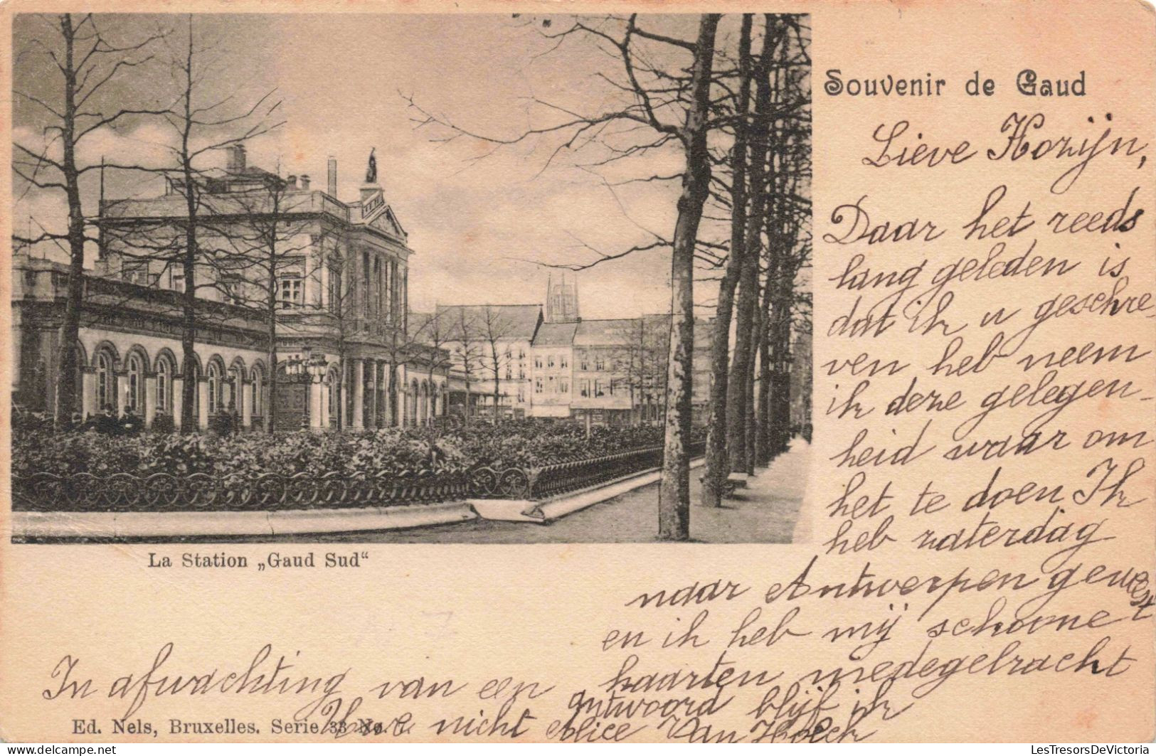 BELGIQUE - Gand -  La Station - Carte Postale Ancienne - Gent