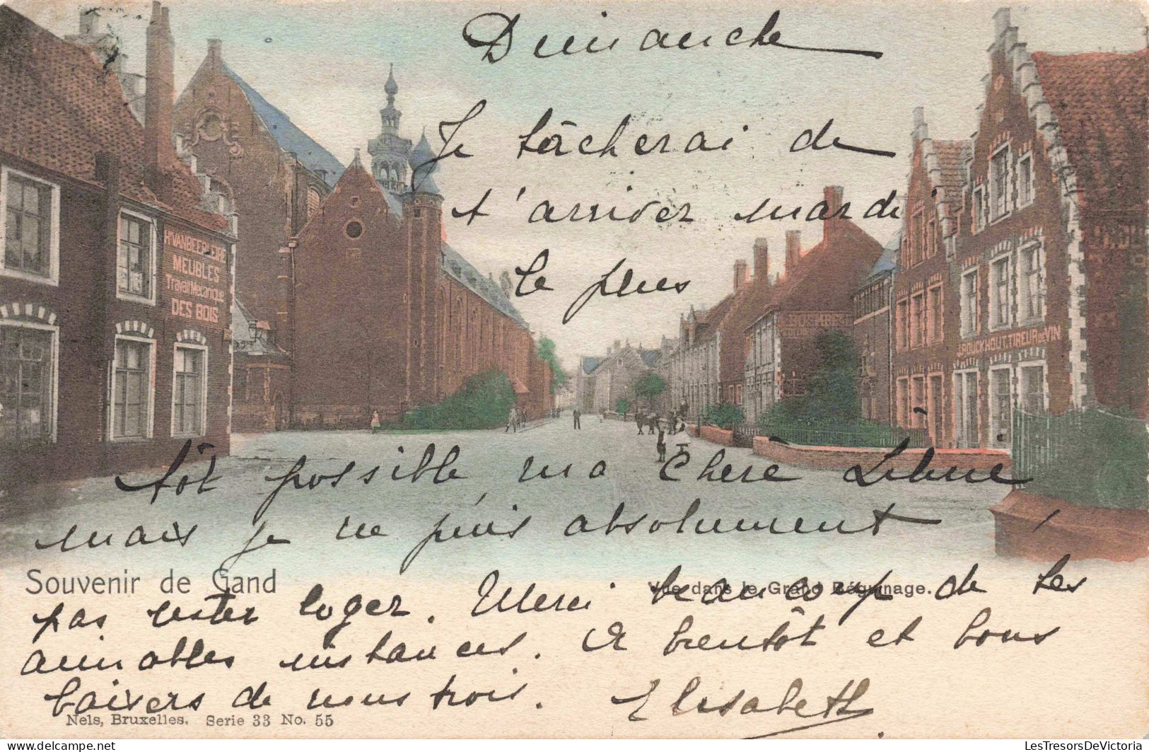 BELGIQUE - Gand - Vue Dans Le Grand Beguinage  - Carte Postale Ancienne - Gent