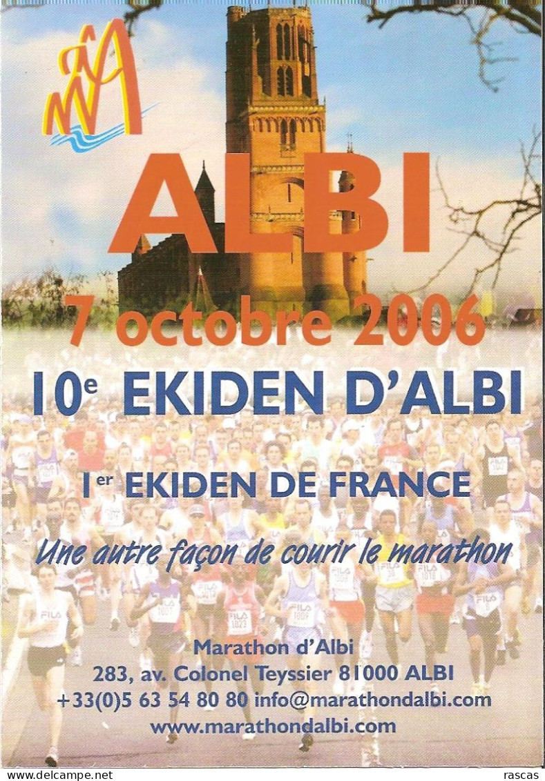 CPM - ATHLETISME - COURSE A PIED - ALBI - 10EME EKIDEN 2006 - Athlétisme