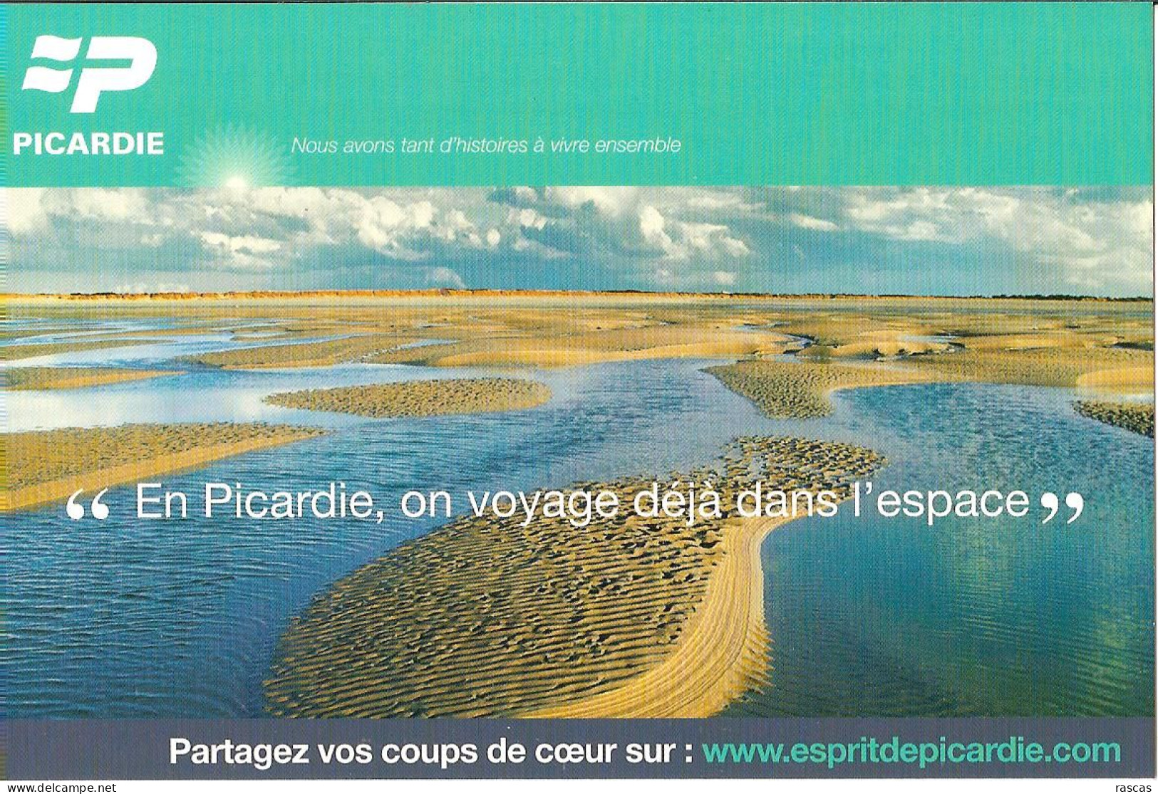 CPM -  EN PICARDIE - ON VOYAGE DEJA DANS L'ESPACE - BAIE DE SOMME - Picardie