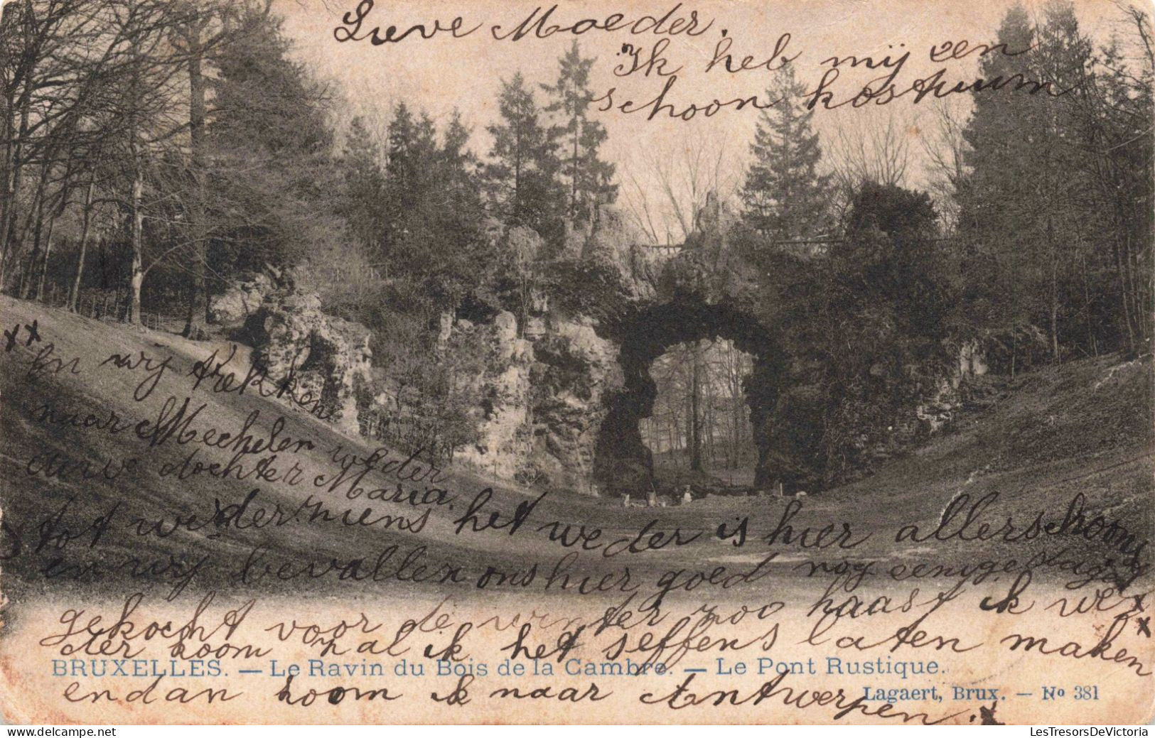 BELGIQUE -  Bruxelles - Le Ravin Du Bois De La Cambre - Le Pont Rustine - Carte Postale Ancienne - Piazze