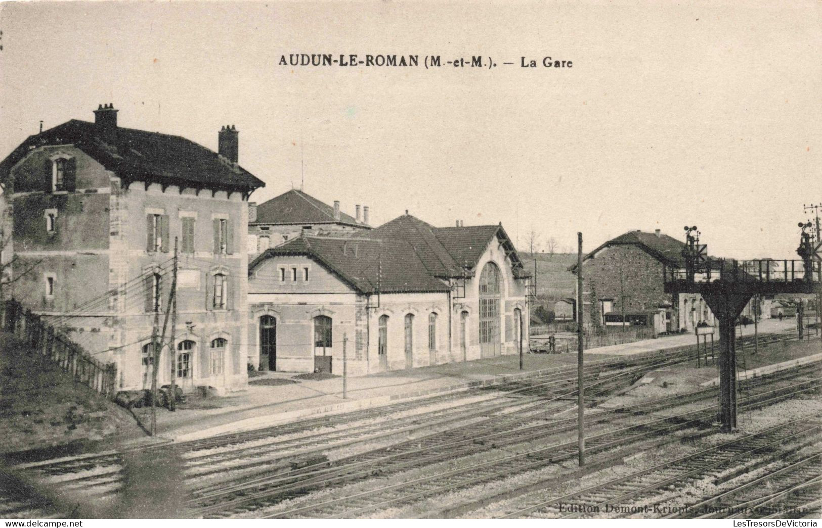 FRANCE - Briey - Audun Le Roman - La Gare - Carte Postale Ancienne - Briey