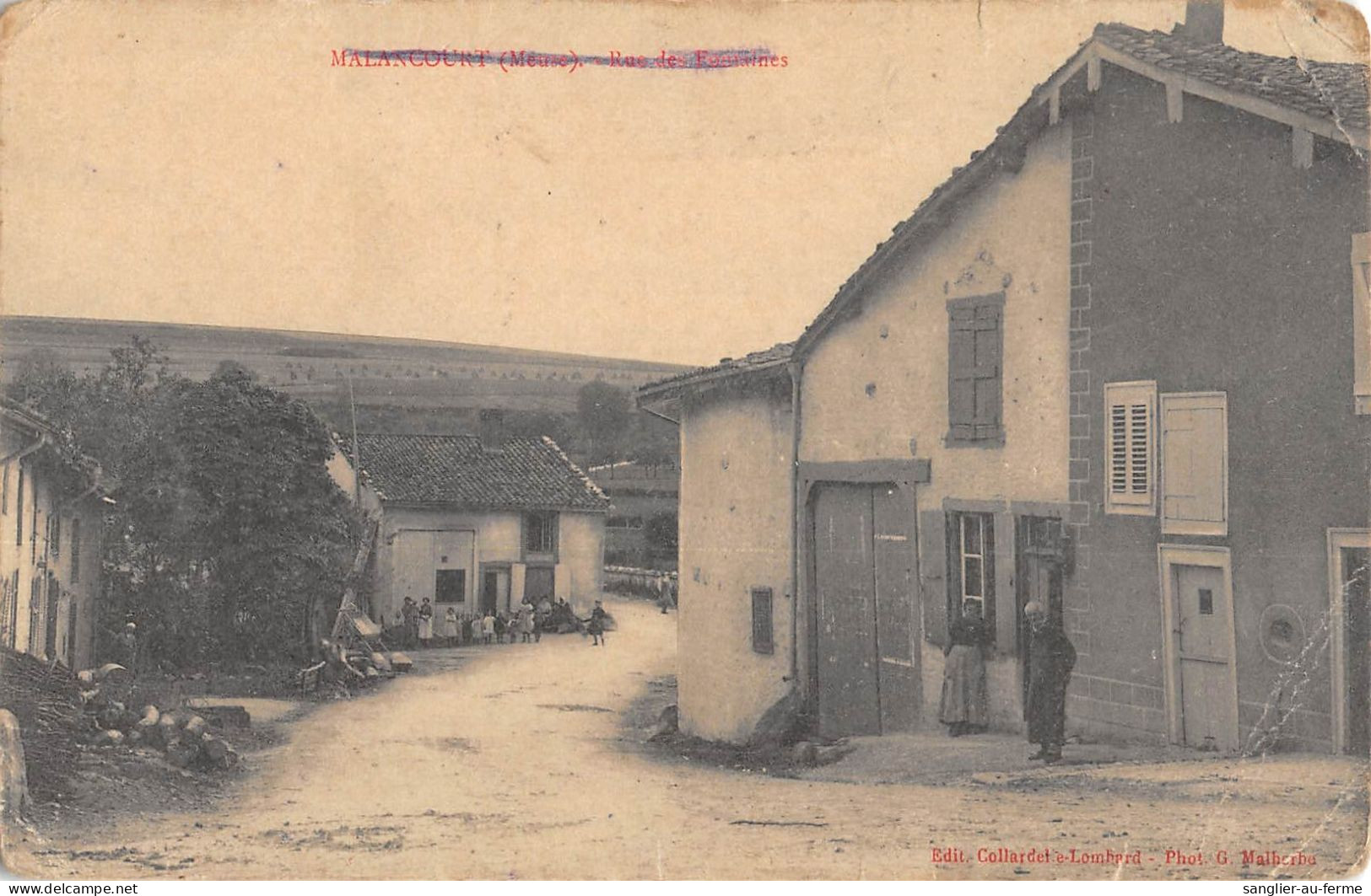 CPA 55 MALANCOURT / RUE DES FONTAINES - Other & Unclassified