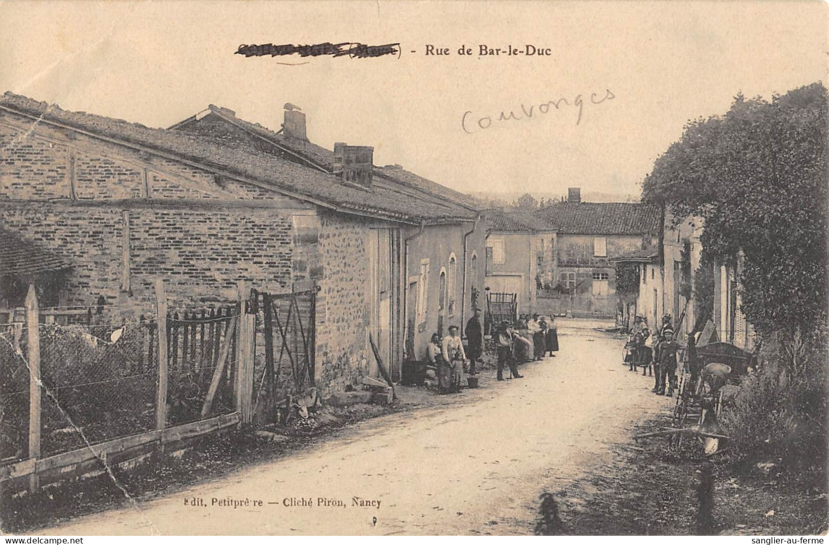 CPA 55 COUVONGES / RUE DE BAR LE DUC - Other & Unclassified