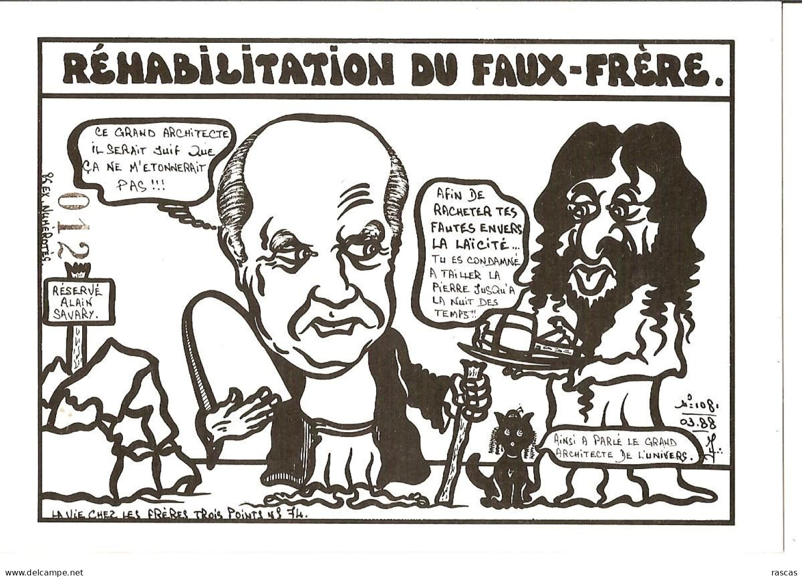 CPM - ILLUSTRATEUR JACQUES LARDIE - REHABILITATION DU FAUX - FRERE - Lardie