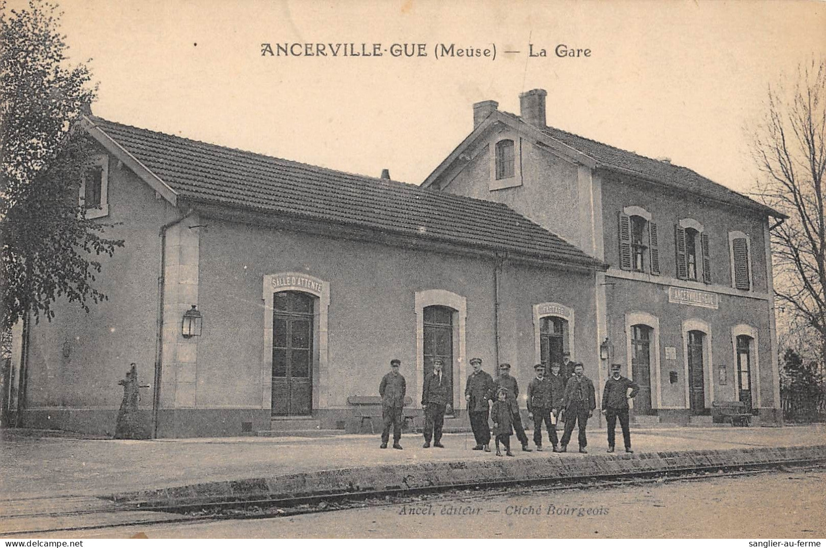 CPA 55 ANCERVILLE GUE / LA GARE - Other & Unclassified