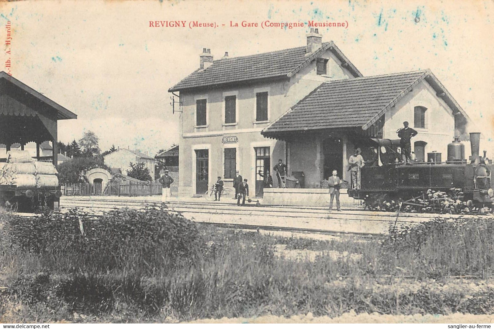 CPA 55 REVIGNY / LA GARE / COMPAGNIE MEUSIENNE - Sonstige & Ohne Zuordnung