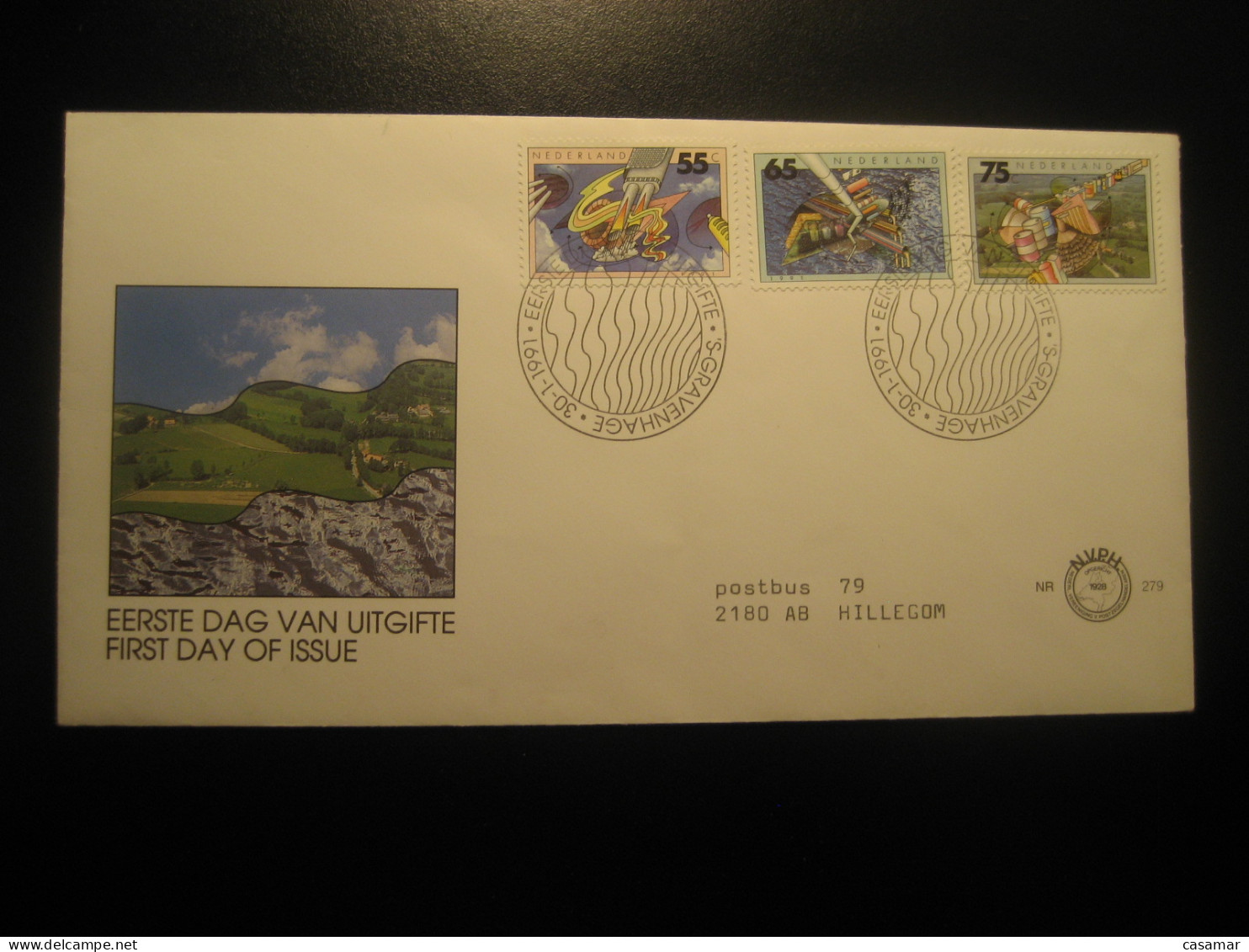 GRAVENHAGE 1991 Geology Nuclear Physics Environment FDC Cancel Cover NETHERLANDS - Autres & Non Classés