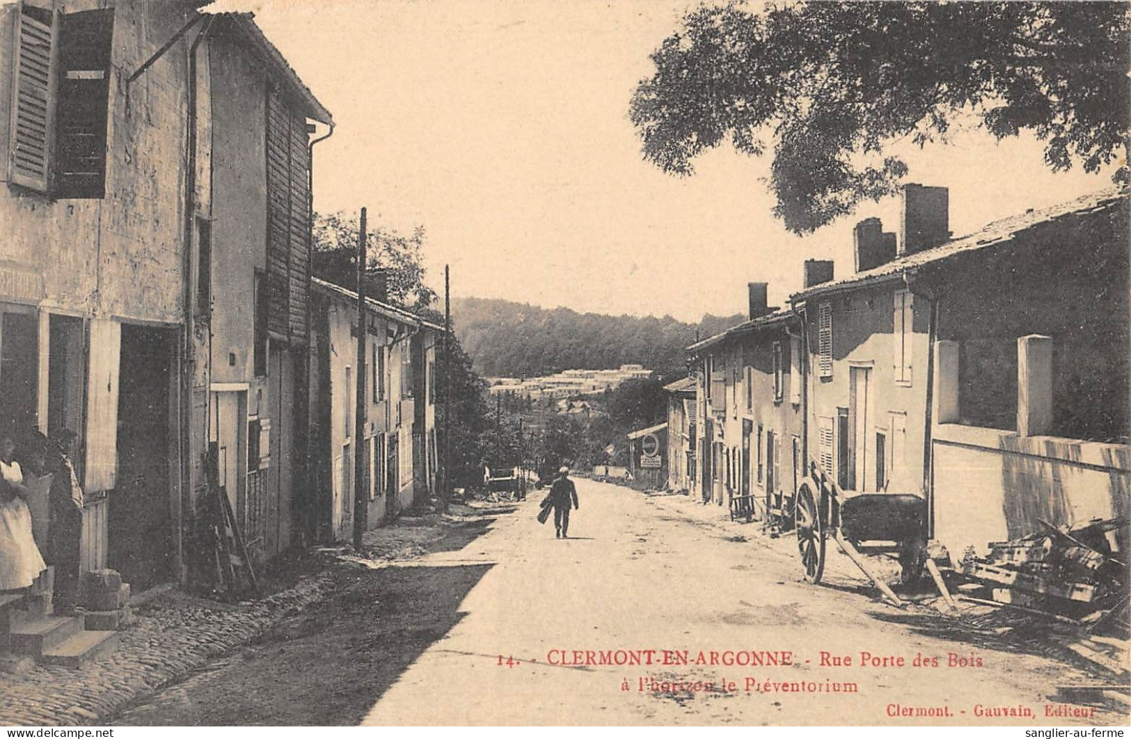 CPA 55 CLERMONT EN ARGONNE / RUE PORTE DES BOIS - Clermont En Argonne