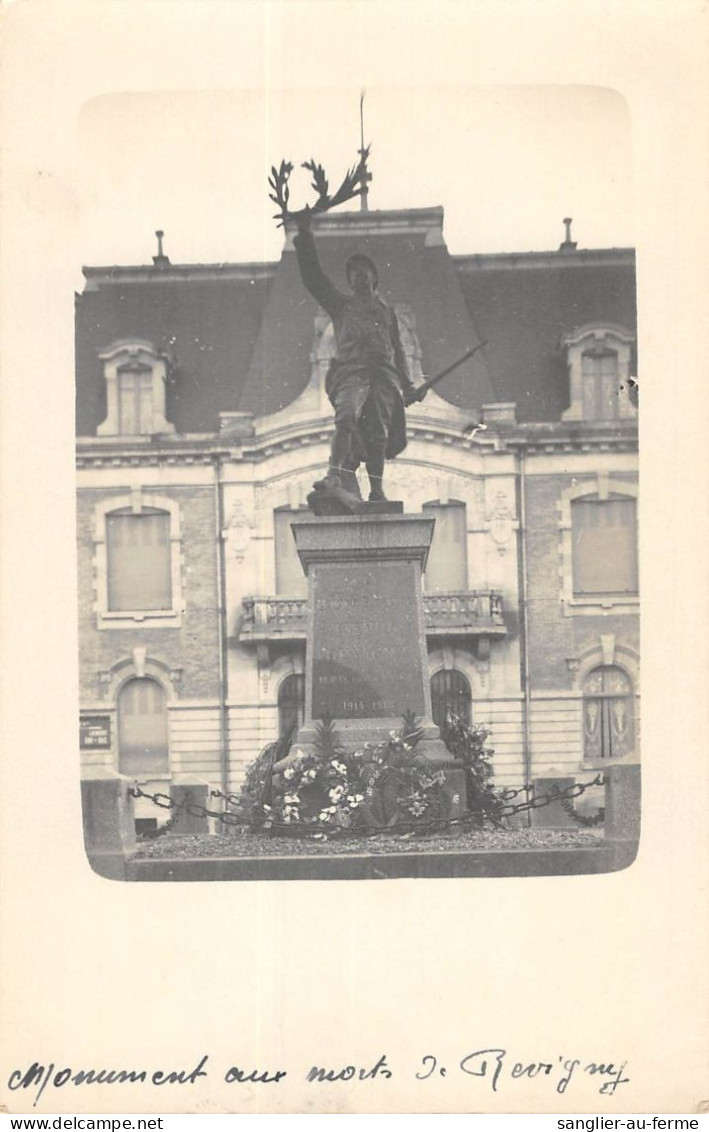 CPA 55 MONUMENT AUX MORTS DE REVIGNY / CARTE PHOTO - Sonstige & Ohne Zuordnung