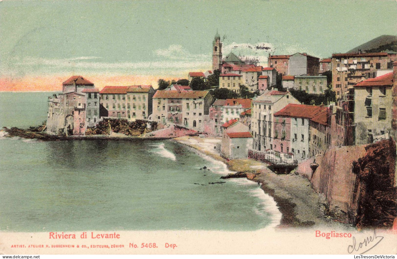 ARTS - Peintures Et Tableaux - Bogliasco - Riviera Di Levante - Carte Postale Ancienne - Genova (Genoa)