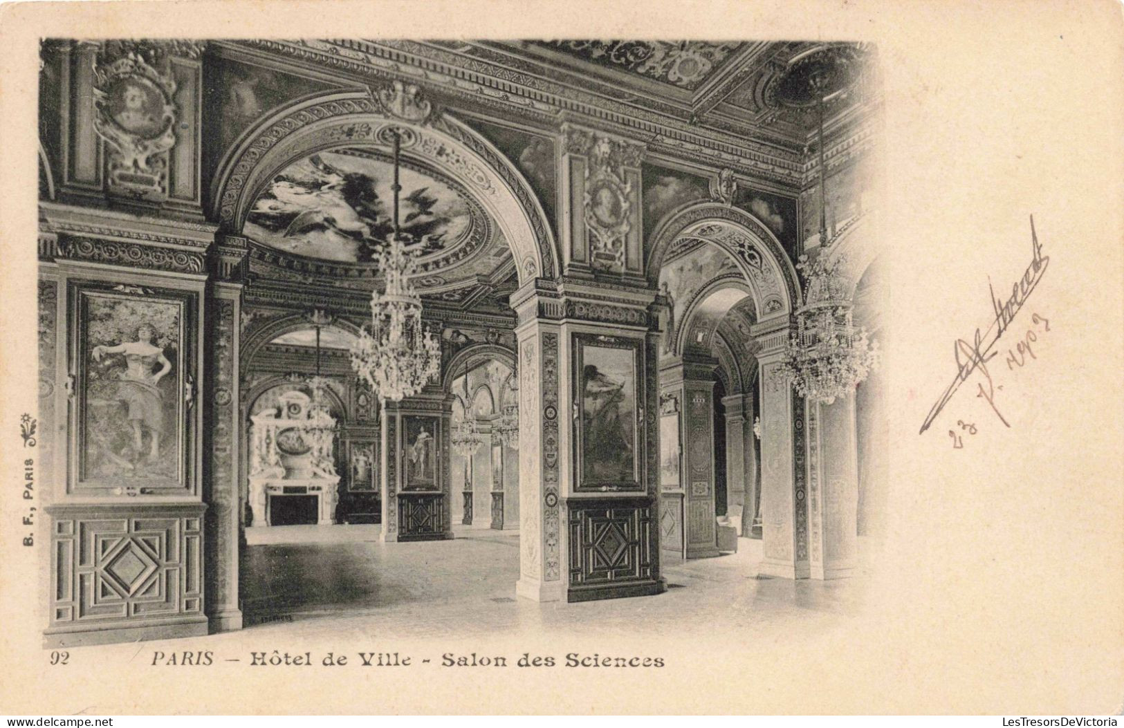 FRANCE - Paris - L'hôtel De Ville - Salon Des Sciences - Carte Postale Ancienne - Otros & Sin Clasificación