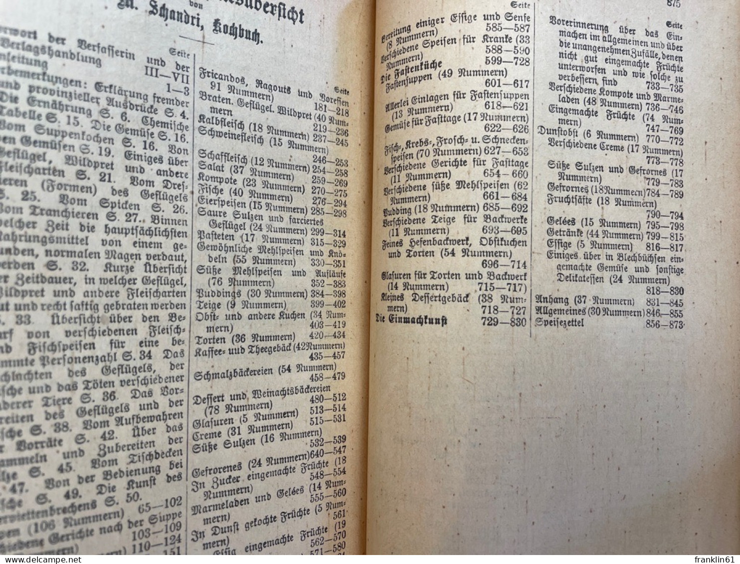 Marie Schandris Bekanntes Regensburger Kochbuch. - Comidas & Bebidas