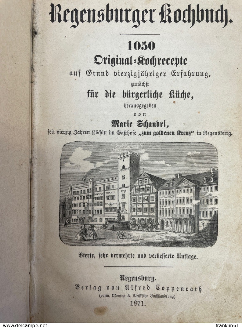 Regensburger Kochbuch. - Essen & Trinken