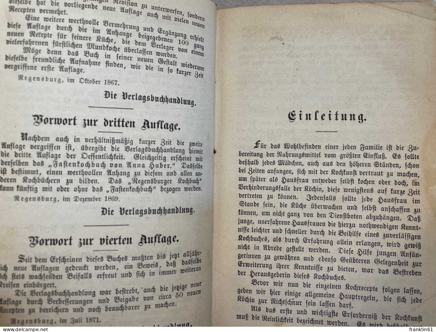 Regensburger Kochbuch. - Comidas & Bebidas