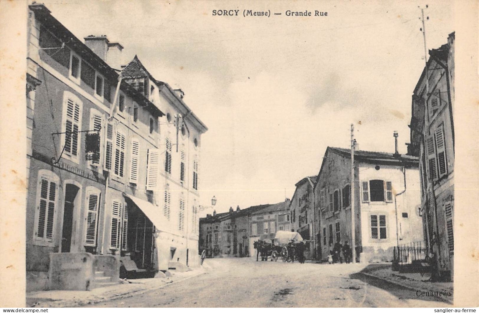 CPA 55 SORCY / GRANDE RUE - Other & Unclassified