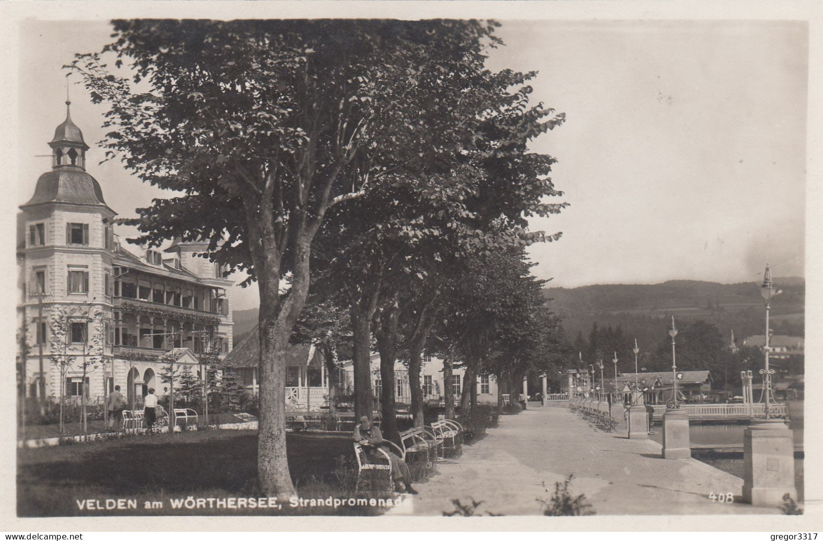 D4248) VELDEN Am WÖRTHERSEE - Strandpromenade - Alte FOTO AK 1927 - Velden