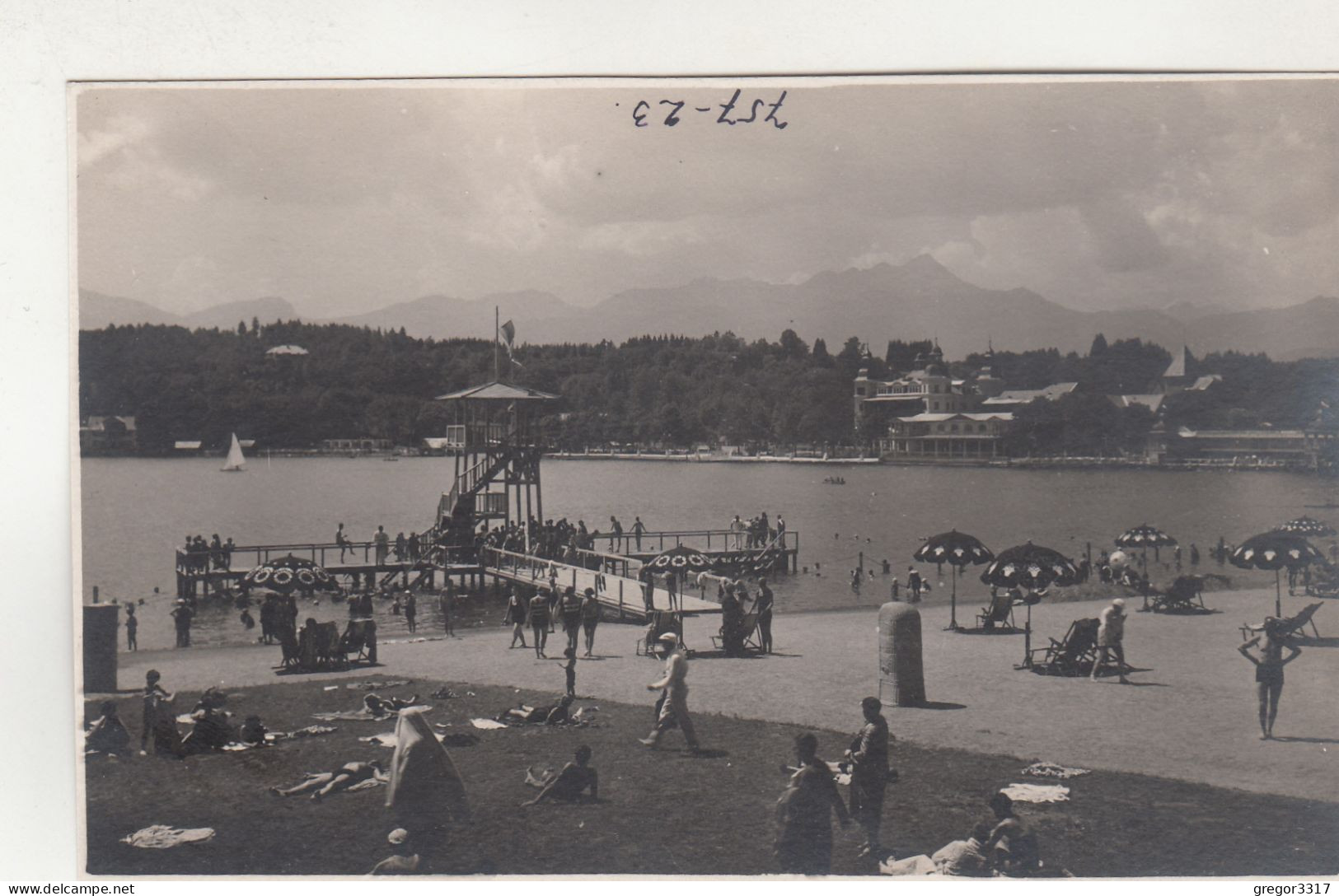 D4253) VELDEN Am WÖRTHERSEE - Tolle FOTO AK Mit Sprungturm Und Vielen Badenden ALT ! - Velden