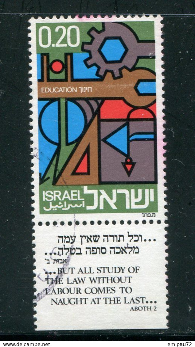 ISRAEL- Y&T N°474- Oblitéré - Usados (con Tab)