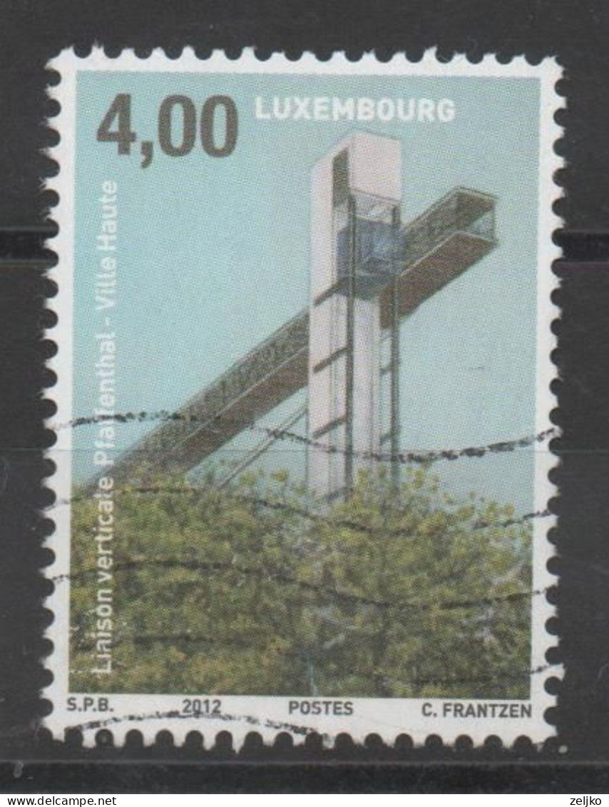 Luxembourg 2012, Michel 1551, Used, Architecture - Usados