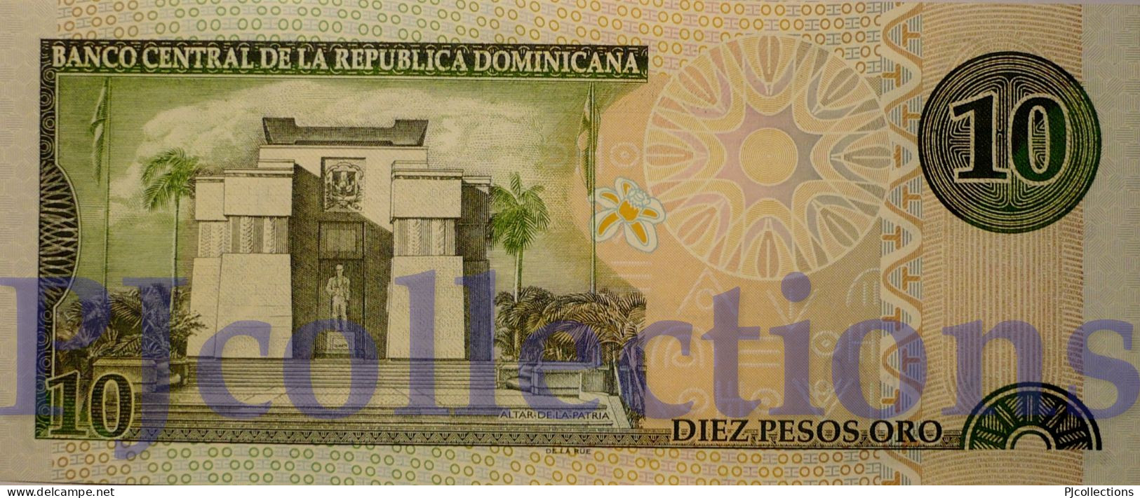 DOMINICAN REPUBLIC 10 PESOS ORO 2001 PICK 168a UNC - Repubblica Dominicana