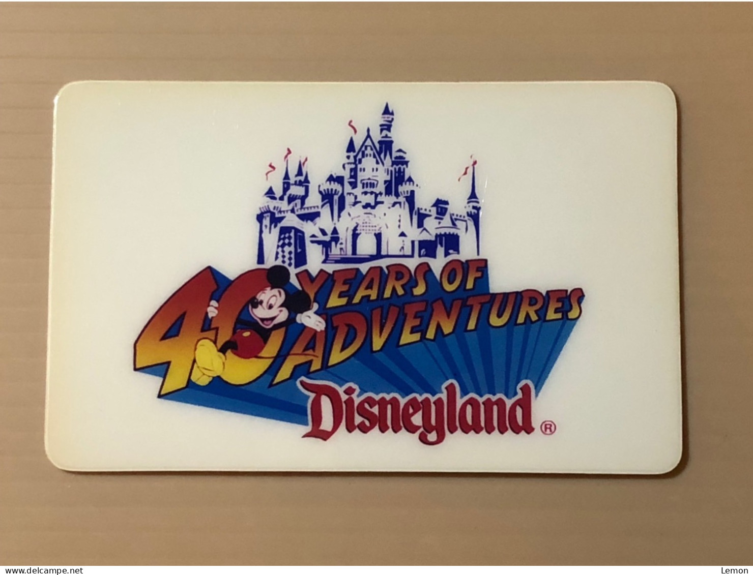 Mint USA UNITED STATES America Prepaid Telecard Phonecard, Disneyland 40 Years Adventure SAMPLE CARD, Set Of 1 Mint Card - Collezioni