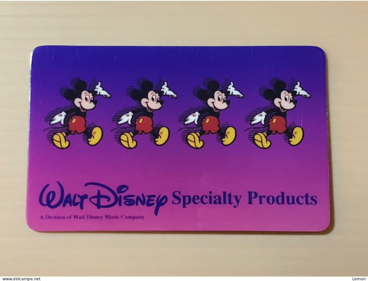 Mint USA UNITED STATES America Prepaid Telecard Phonecard, WALT DISNEY Specialty Product SAMPLE CARD, Set Of 1 Mint Card - Collections