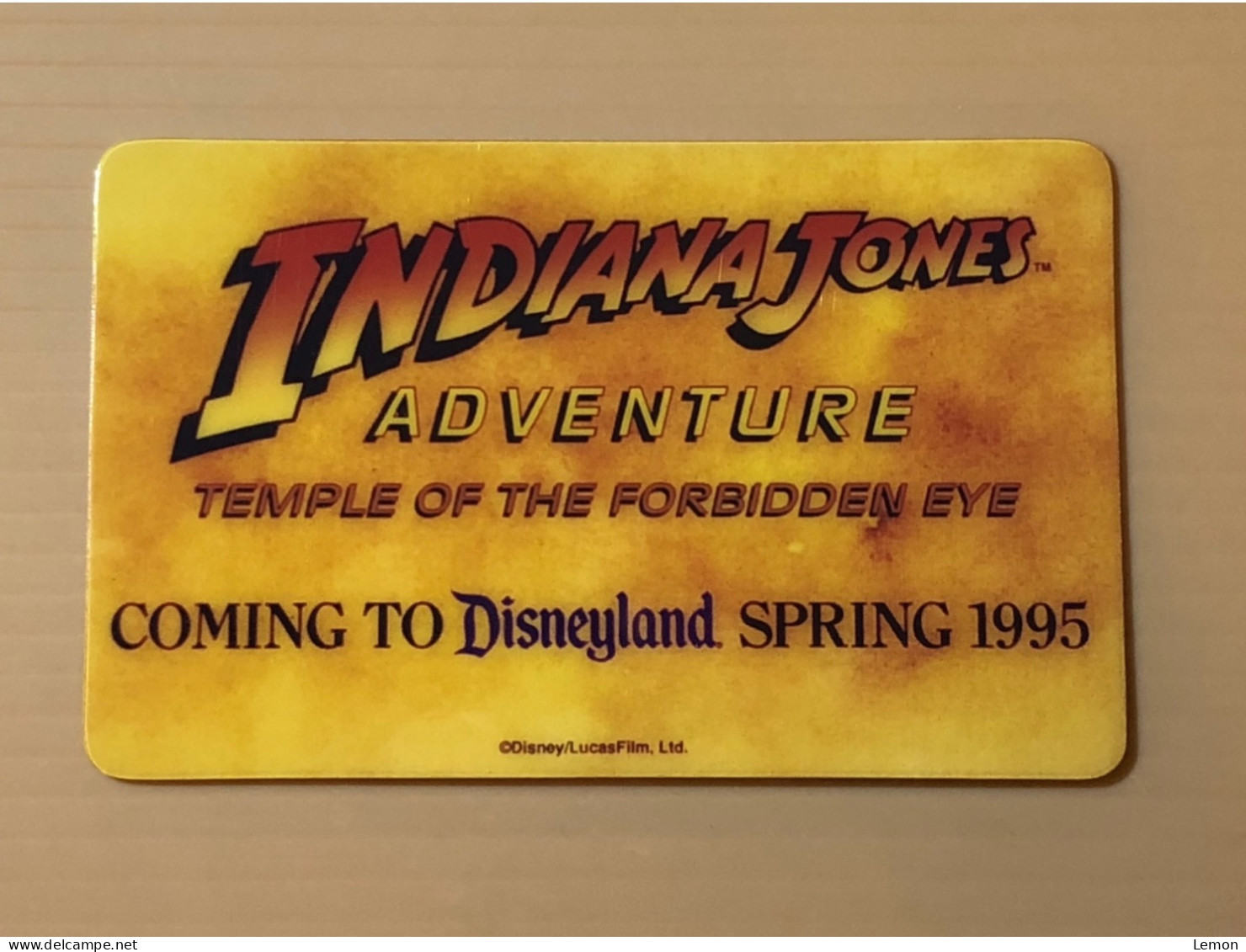 Mint USA UNITED STATES America Prepaid Telecard Phonecard, Indiana Jones To Disneyland SAMPLE CARD, Set Of 1 Mint Card - Colecciones