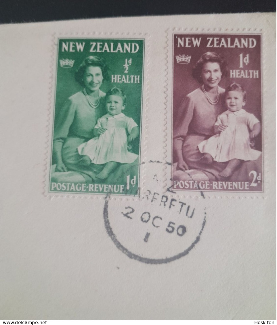 2 Oct 1950 ,1 Nov 1951 Health Stamps Send Children To Health Camps - Lettres & Documents