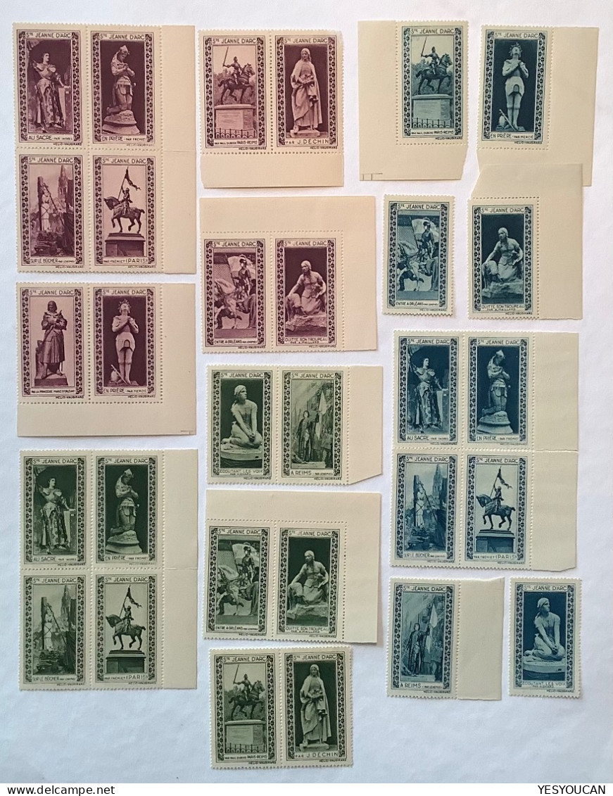 FRANCE 1931 30 VIGNETTE SAINTE JEANNE D‘ ARC 1431-1931 (erinnophilie Poster Stamps Hélio Vaugirard 1929 - Autres & Non Classés