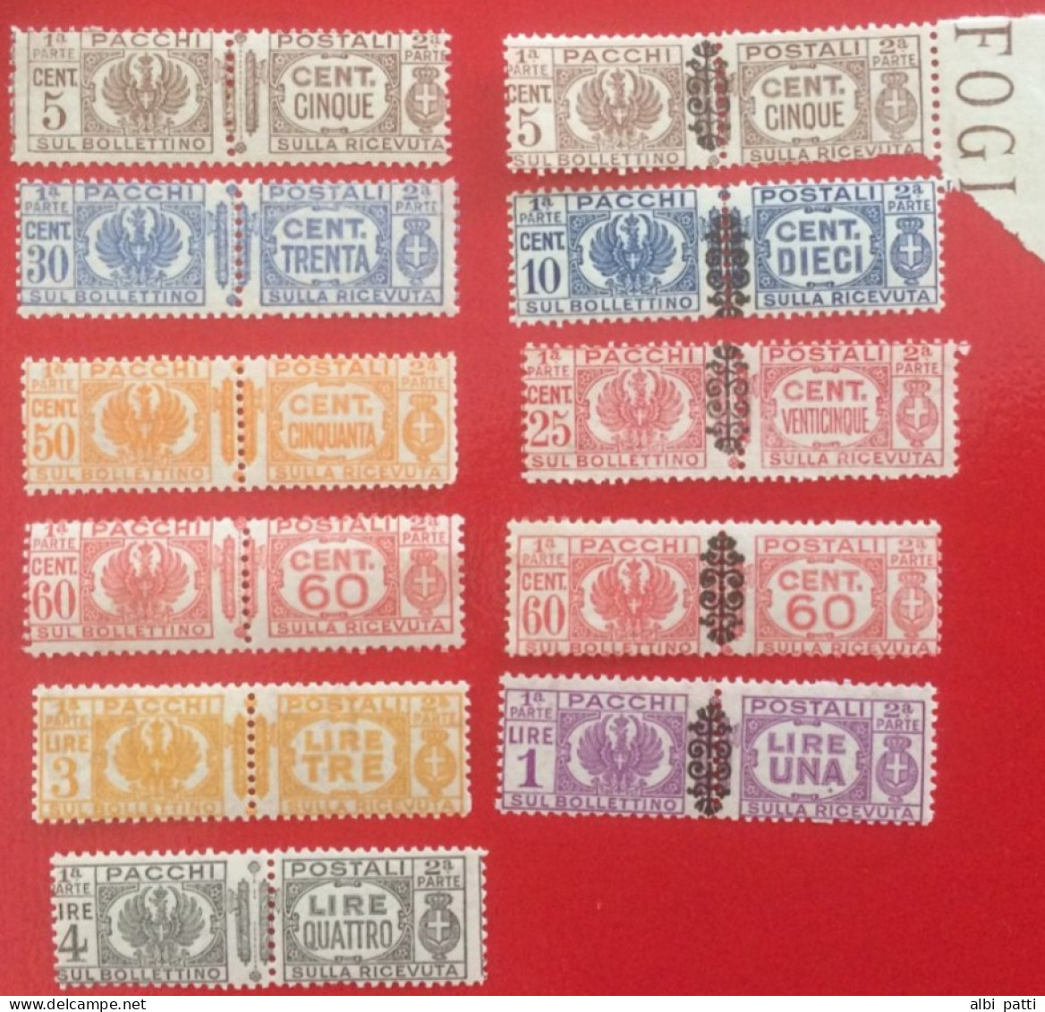 LOTTO DI PACCHI POSTALI MNH** - Paketmarken