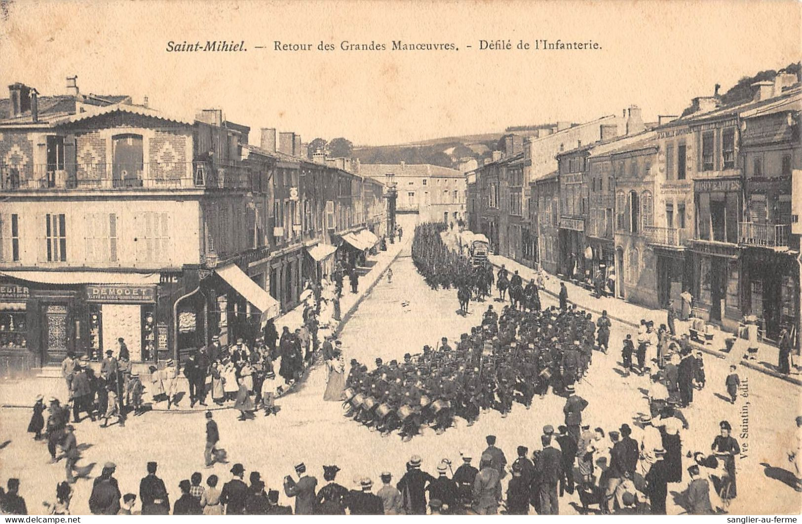 CPA 55 SAINT MIHIEL / RETOUR DES GRANDES MANOEUVRES / DEFILE DE L'INFANTERIE - Autres & Non Classés