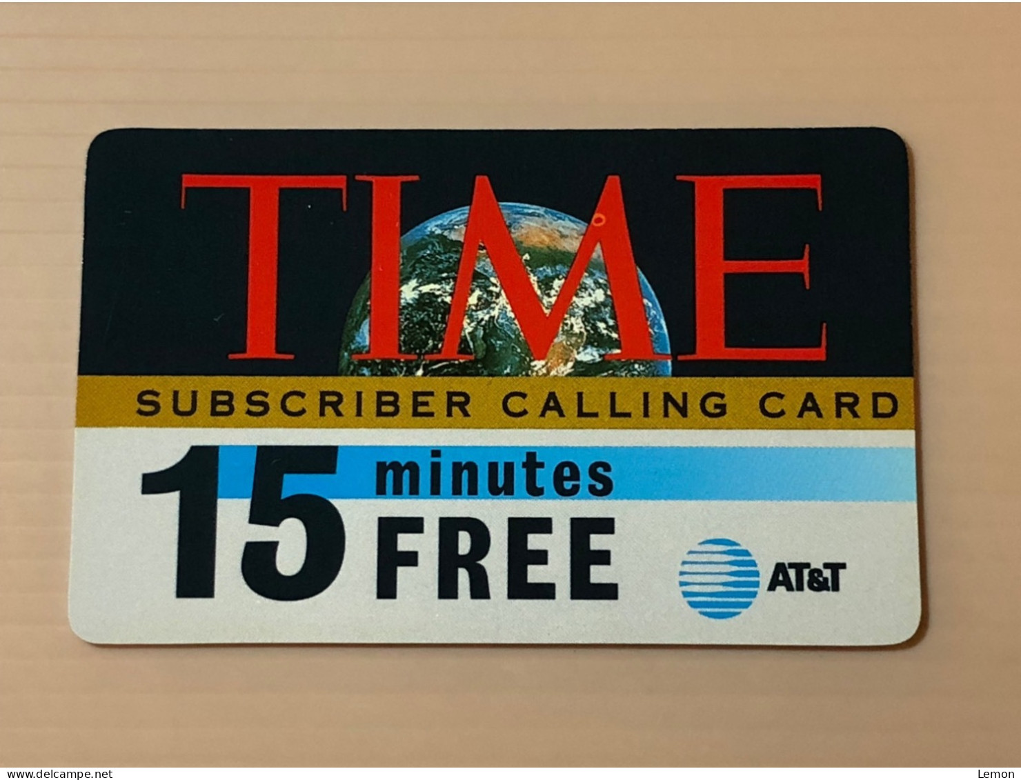 Mint USA UNITED STATES America Prepaid Telecard Phonecard, AT&T TIME Calling Card SAMPLE CARD, Set Of 1 Mint Card - Collezioni