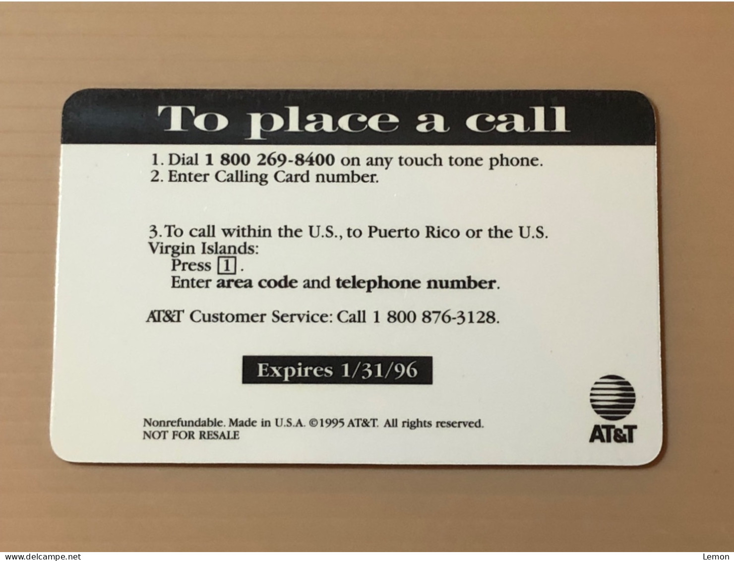 Mint USA UNITED STATES America Prepaid Telecard Phonecard, AT&T Annual Top Cops Award SAMPLE CARD, Set Of 1 Mint Card - Collezioni