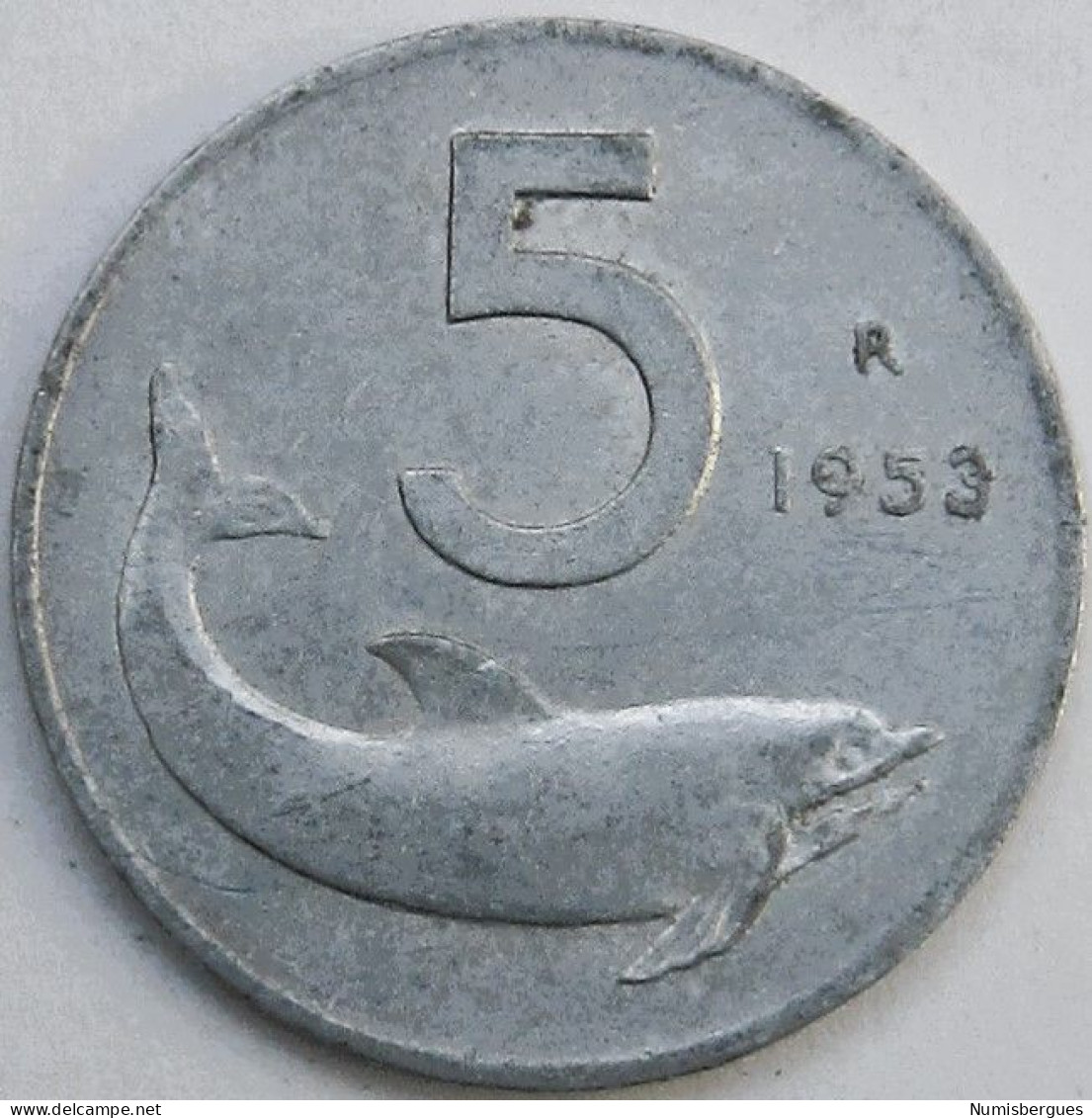 Pièce De Monnaie 5 Lires 1953 - 5 Liras