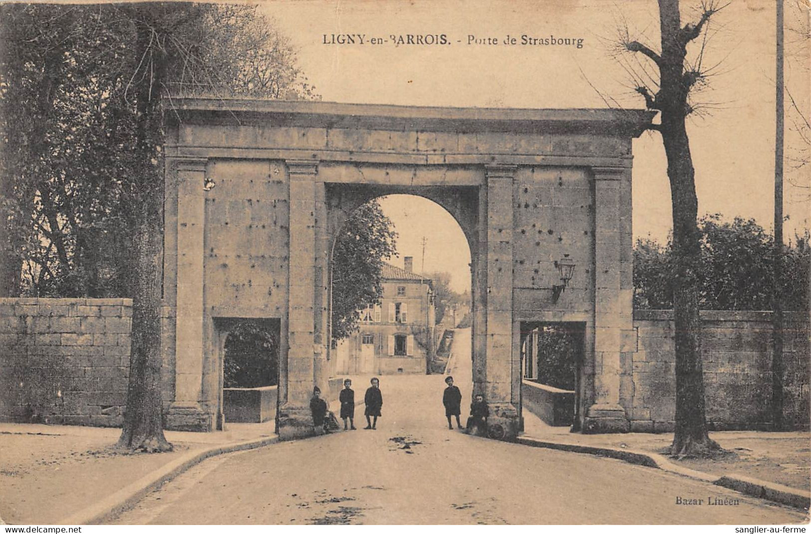 CPA 55 LIGNY EN BARROIS / PORTE DE STRASBOURG - Sonstige & Ohne Zuordnung