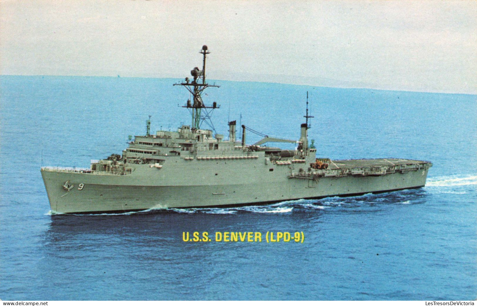 TRANSPORT - Bateaux - USS Denver (LPD-9) - Amphibious Transport Dock - Carte Postale - Guerra