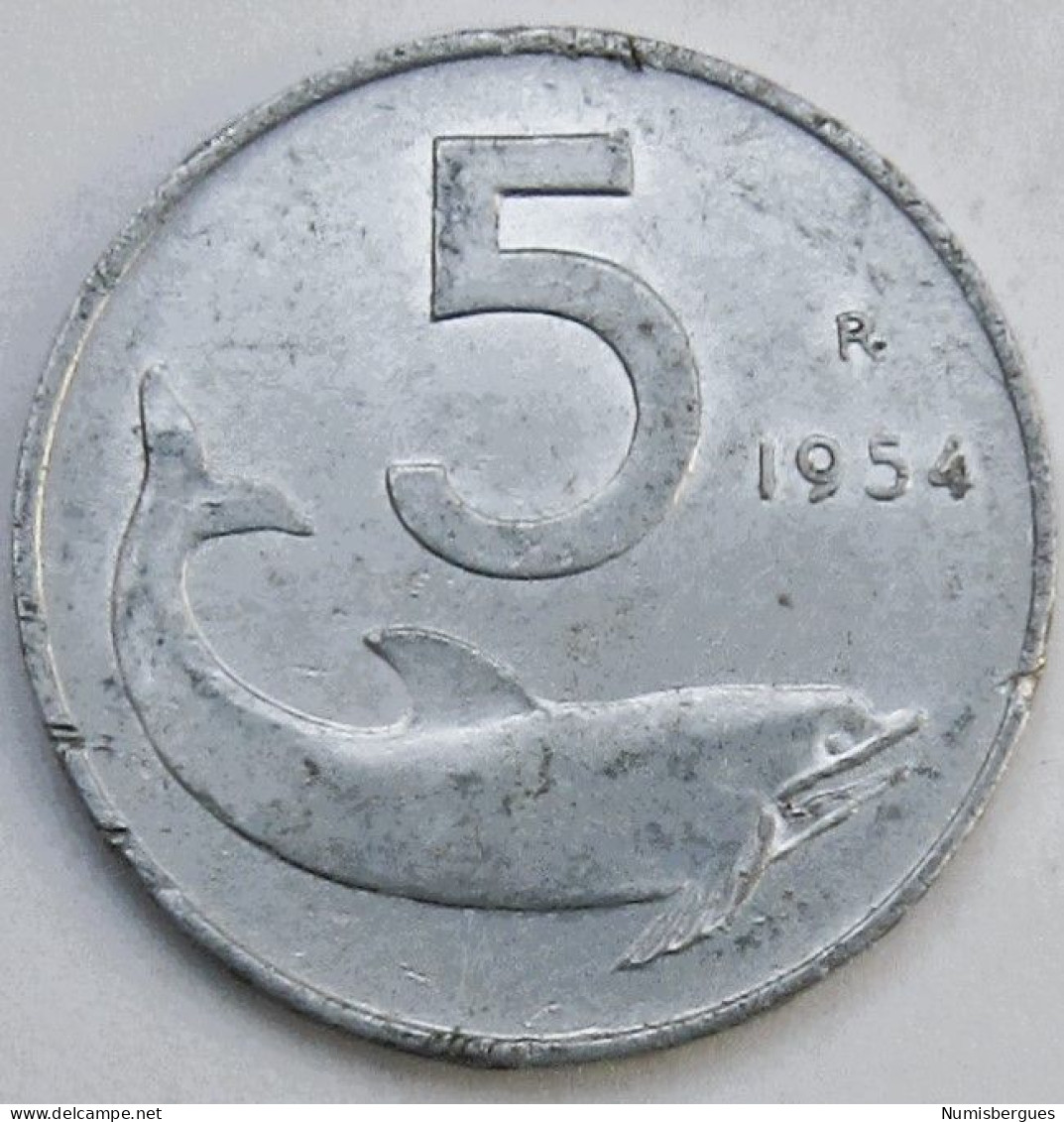 Pièce De Monnaie 5 Lires 1954 - 5 Lire