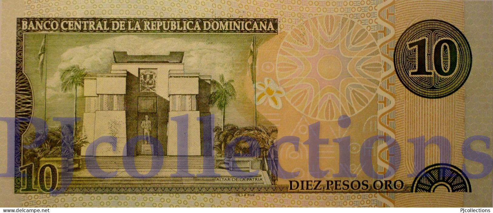 DOMINICAN REPUBLIC 10 PESOS ORO 2003 PICK 168c UNC - Dominikanische Rep.