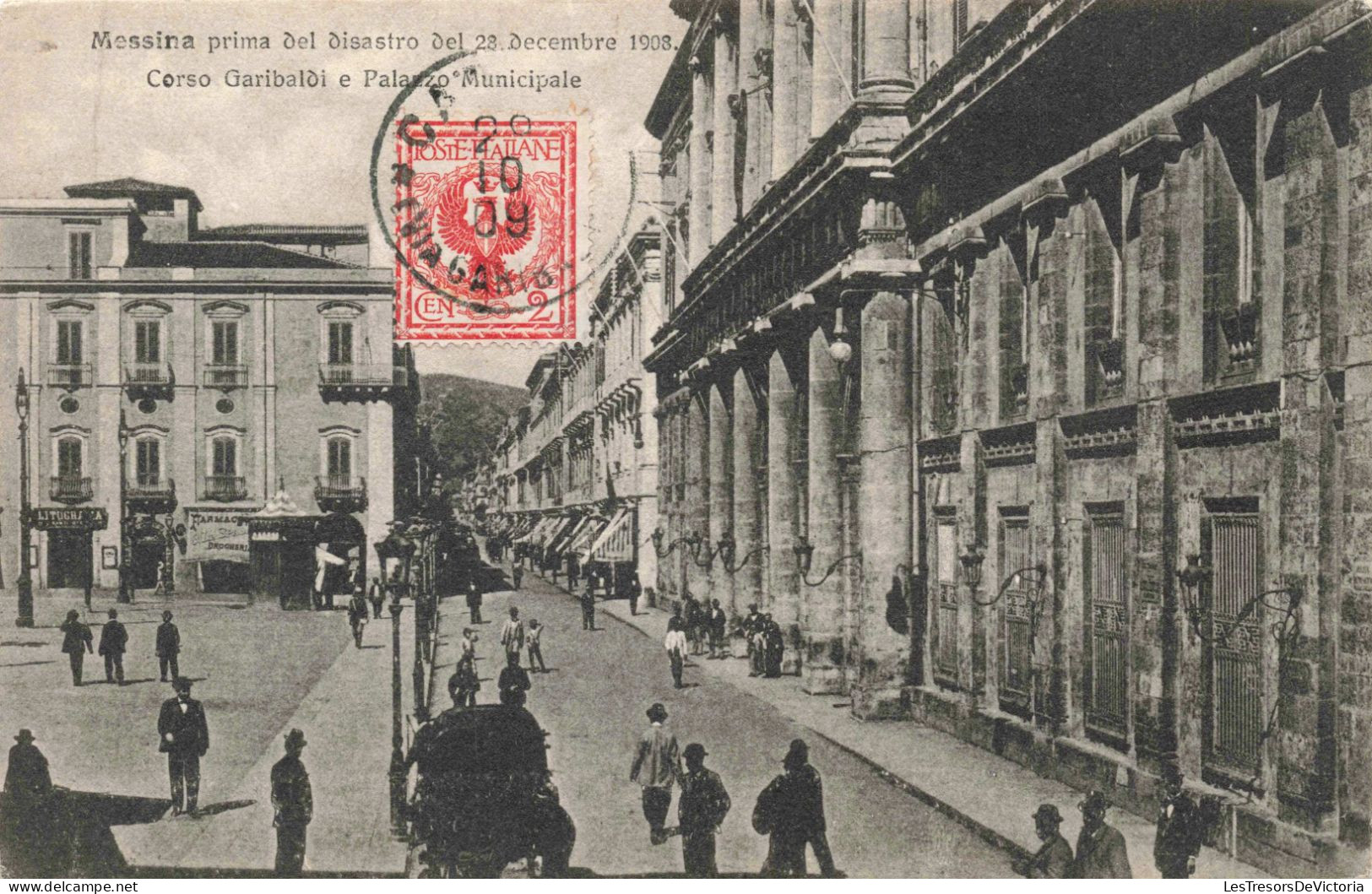 ITALIE -  Messina - Prima Del Disasaro Del 28 Dicembre 1908 - Animé - Carte Postale Ancienne - Messina