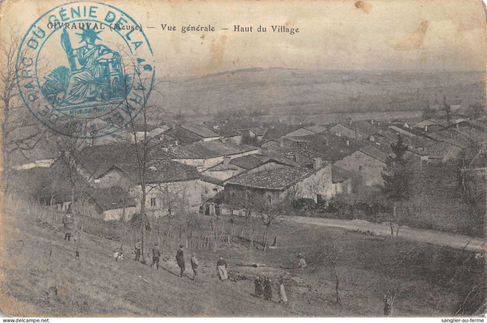 CPA 55 GIVRAUVAL / VUE GENERALE / HAUT DU VILLAGE - Autres & Non Classés