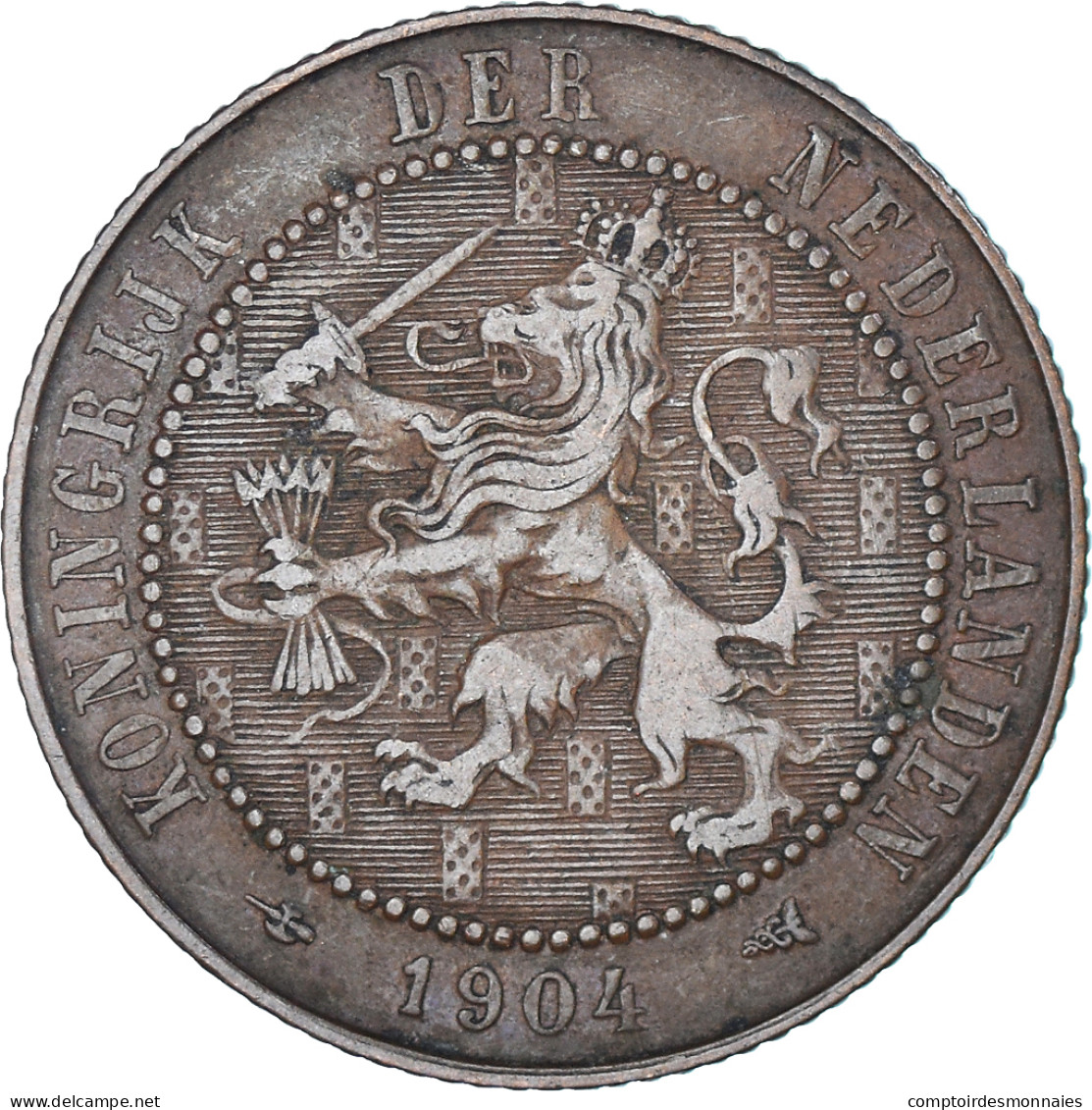 Monnaie, Pays-Bas, 2-1/2 Cent, 1904 - 2.5 Cent