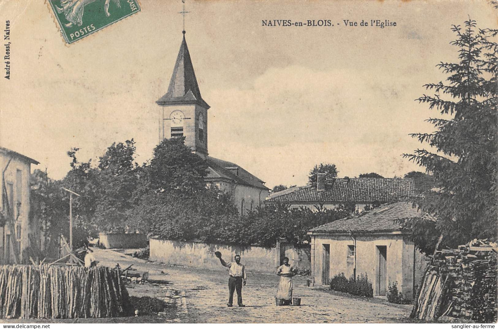 CPA 55 NAIVES EN BLOIS / VUE DE L'EGLISE - Sonstige & Ohne Zuordnung