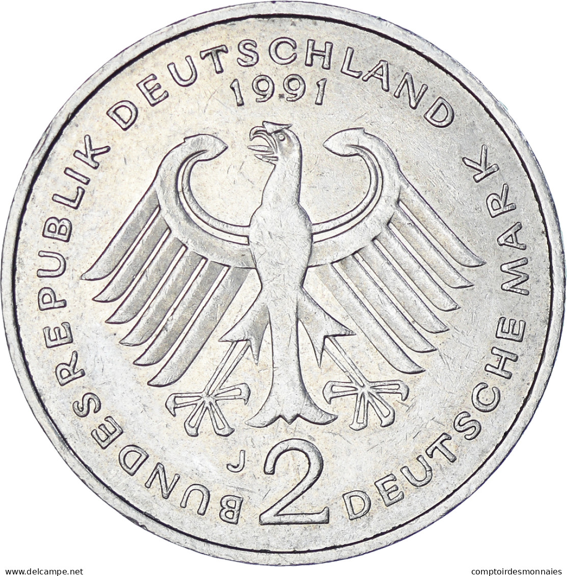 République Fédérale Allemande, 2 Mark, 1991 - 2 Mark